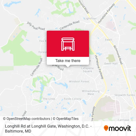 Longhill Rd at Longhill Gate map