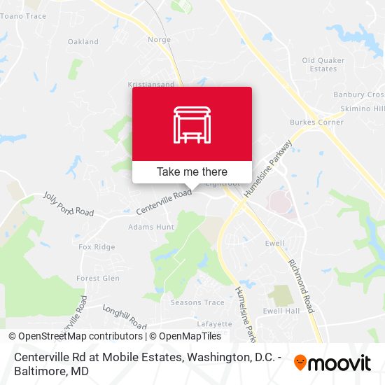 Mapa de Centerville Rd at Mobile Estates