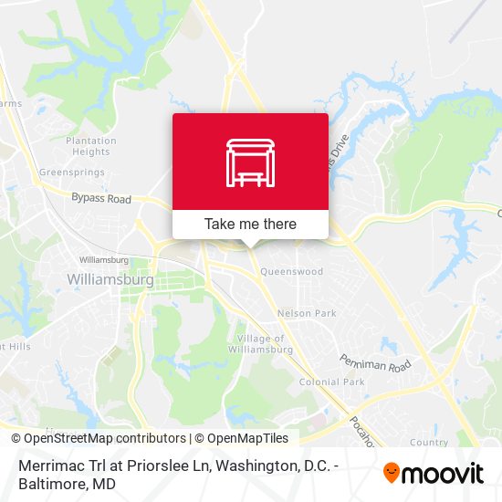 Merrimac Trl at Priorslee Ln map
