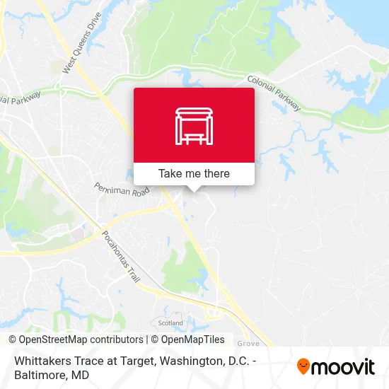 Whittakers Trace at Target map
