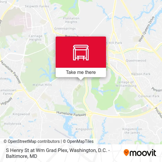 S Henry St at Wm Grad Plex map