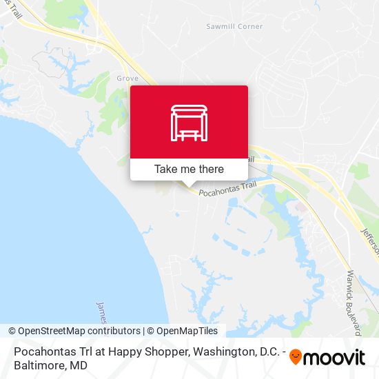 Pocahontas Trl at Happy Shopper map
