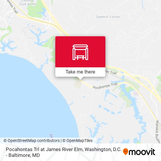 Pocahontas Trl at James River Elm map