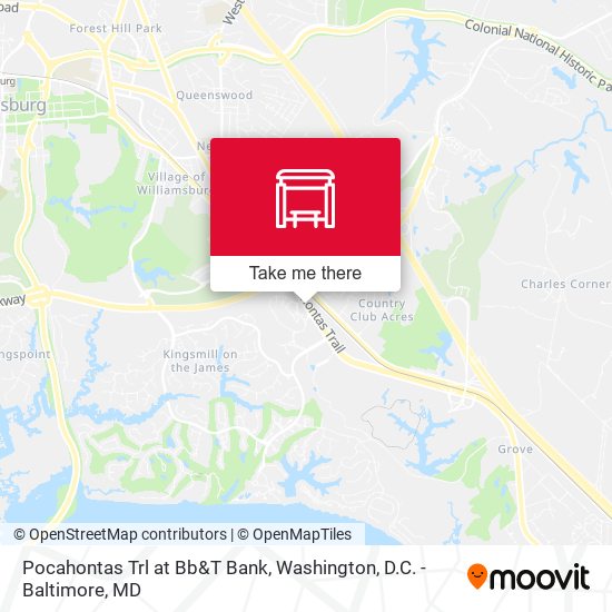 Pocahontas Trl at Bb&T Bank map