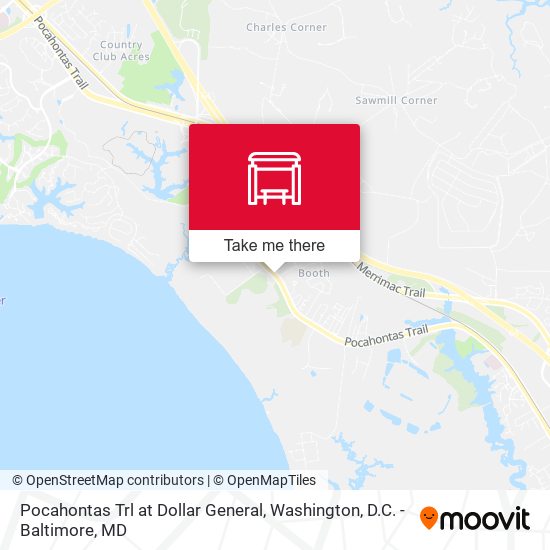 Pocahontas Trl at Dollar General map