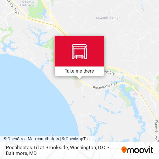 Pocahontas Trl at Brookside map