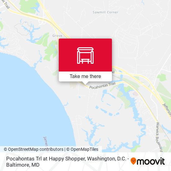 Pocahontas Trl at Happy Shopper map