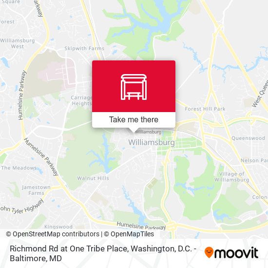Richmond Rd at One Tribe Place map