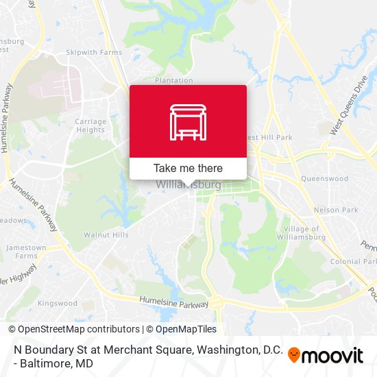 Mapa de N Boundary St at Merchant Square