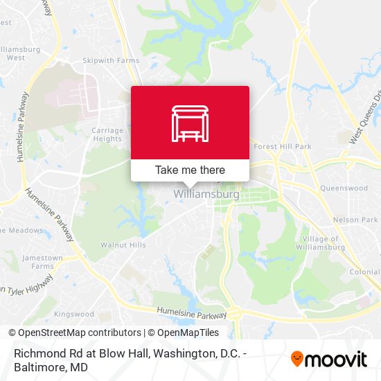 Richmond Rd at Blow Hall map