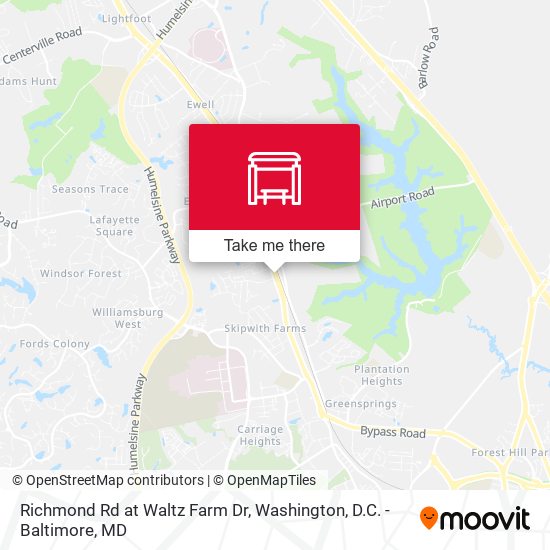 Richmond Rd at Waltz Farm Dr map