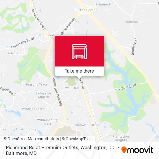 Mapa de Richmond Rd at Premuim Outlets