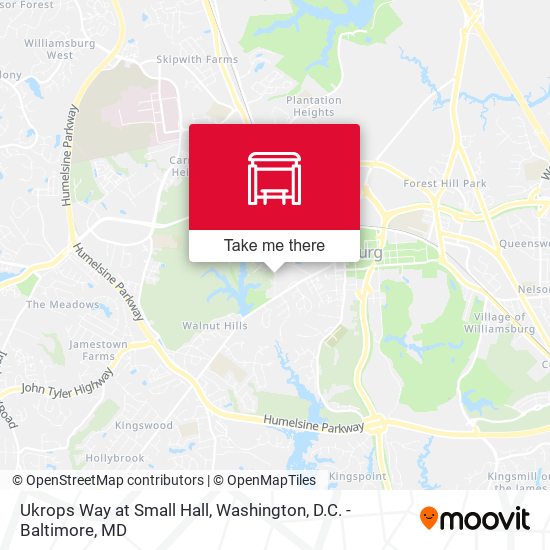 Ukrops Way at Small Hall map