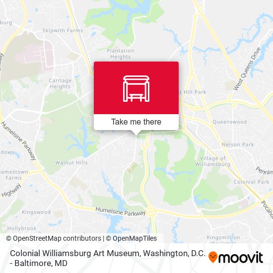 Colonial Williamsburg Art Museum map