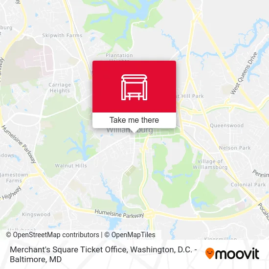 Merchant's Square Ticket Office map