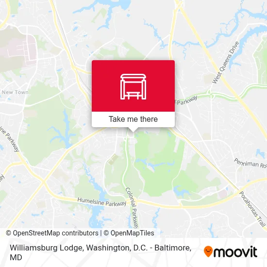 Williamsburg Lodge map