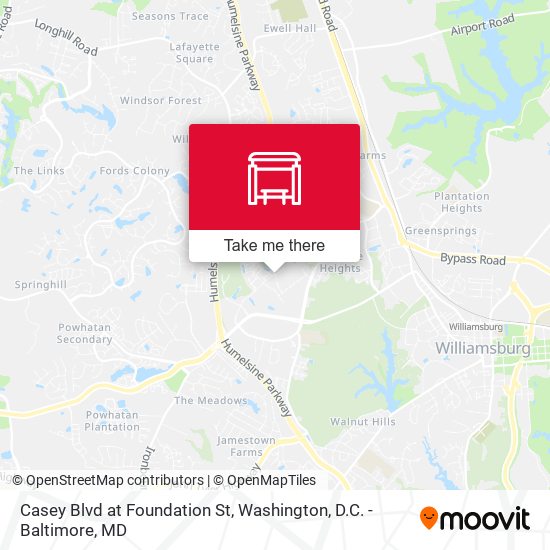 Mapa de Casey Blvd at Foundation St