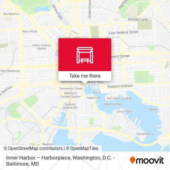 Inner Harbor – Harborplace map
