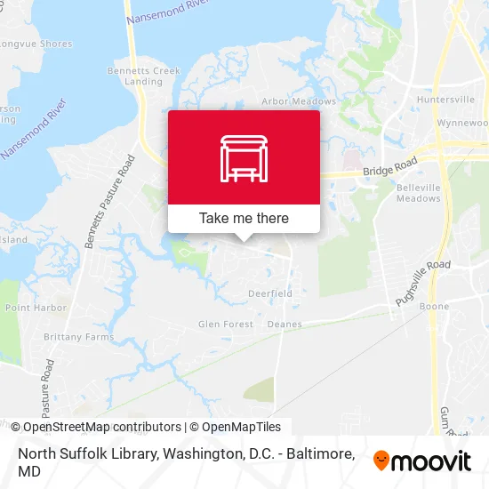 North Suffolk Library map