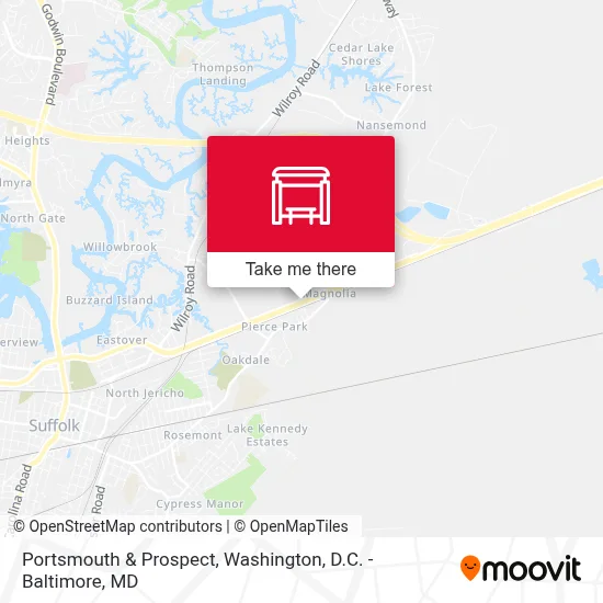 Portsmouth & Prospect map