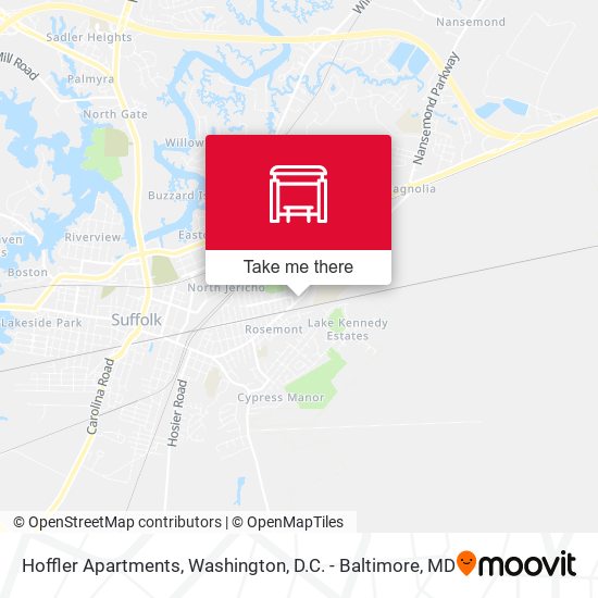 Mapa de Hoffler Apartments