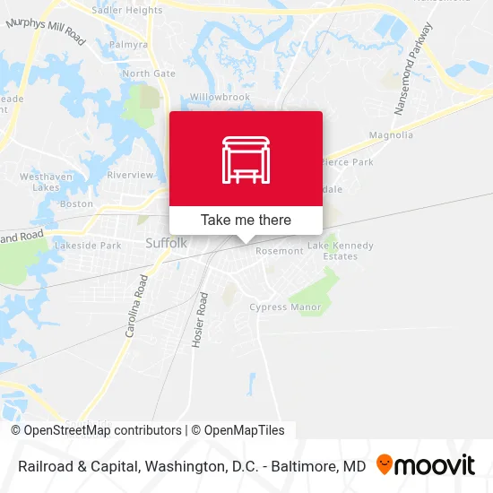 Railroad & Capital map