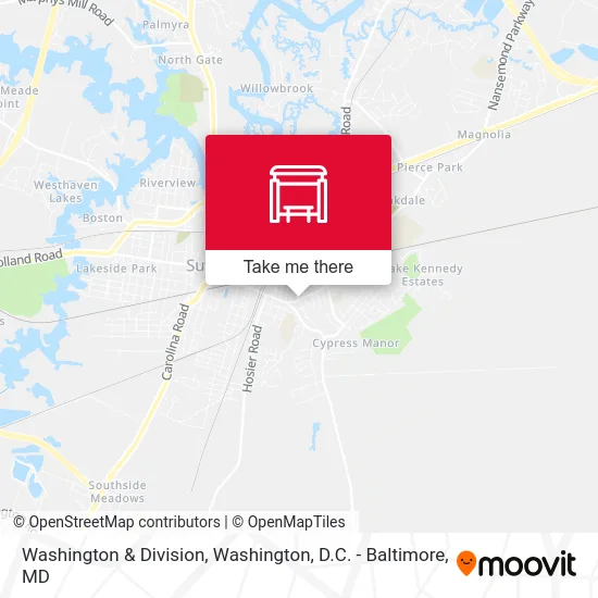 Washington & Division map