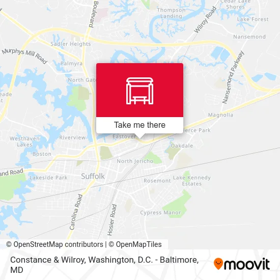 Constance & Wilroy map