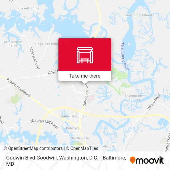 Godwin Blvd Goodwill map