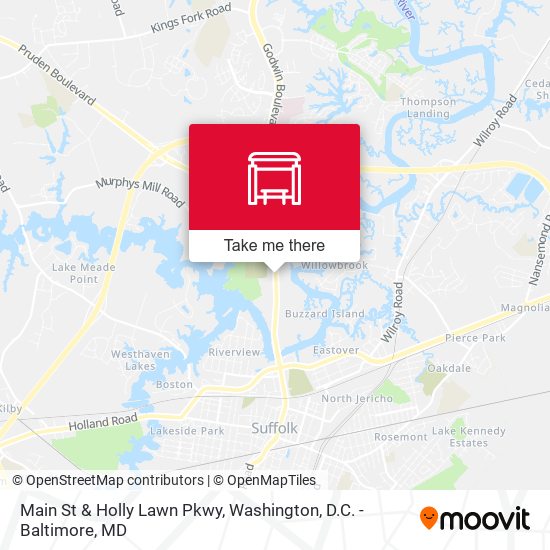 Main St & Holly Lawn Pkwy map