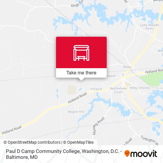 Mapa de Paul D Camp Community College