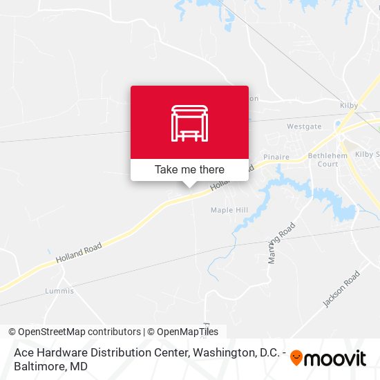 Ace Hardware Distribution Center map
