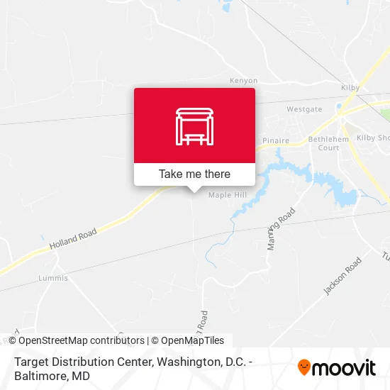 Target Distribution Center map