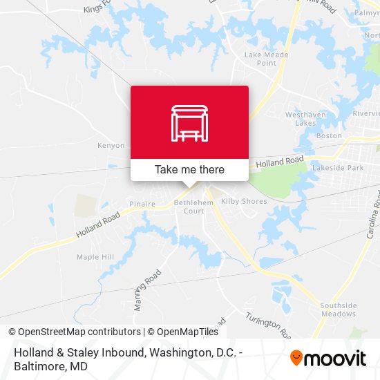 Mapa de Holland & Staley Inbound