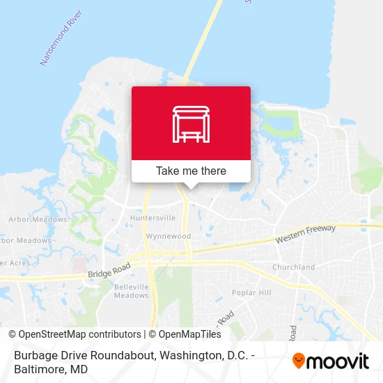 Burbage Drive Roundabout map