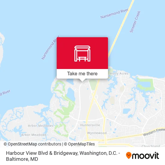 Harbour View Blvd & Bridgeway map