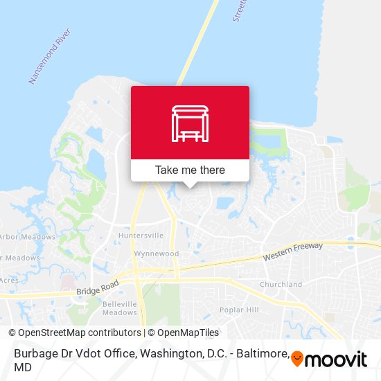 Burbage Dr Vdot Office map