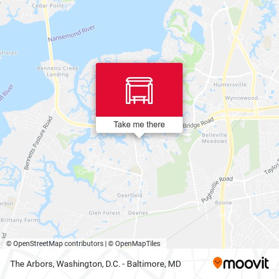 The Arbors map