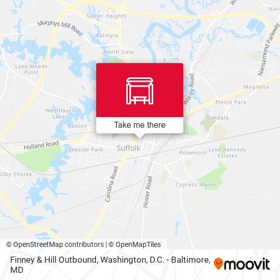 Mapa de Finney & Hill Outbound