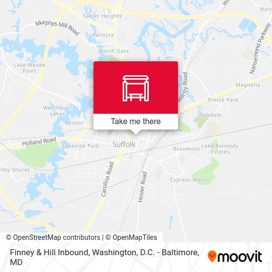 Finney & Hill Inbound map