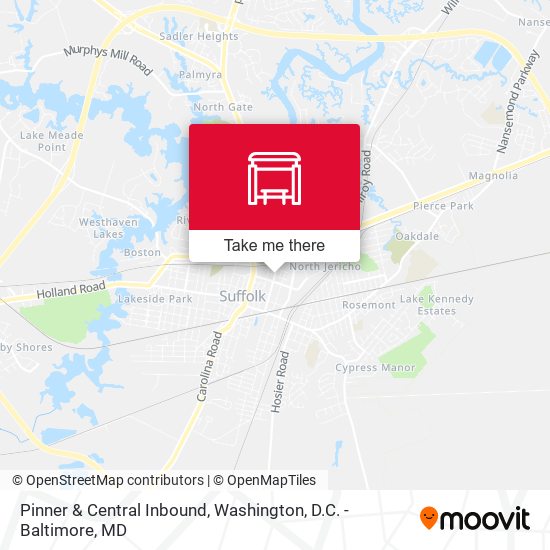 Pinner & Central Inbound map
