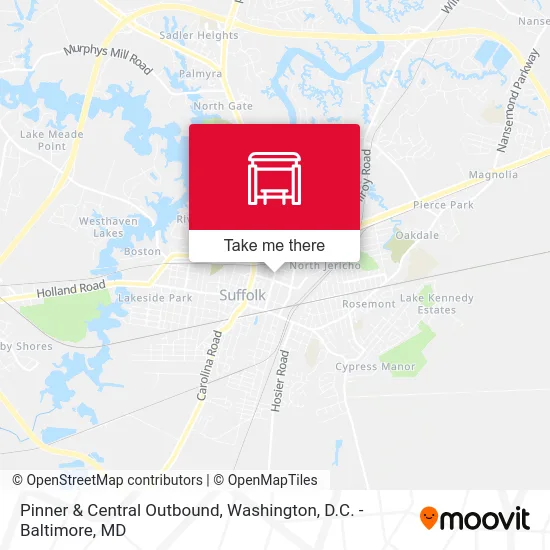 Pinner & Central Outbound map