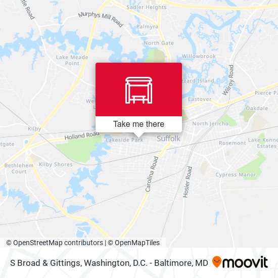 S Broad & Gittings map