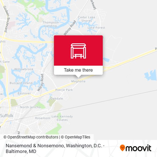Nansemond & Nonsemono map