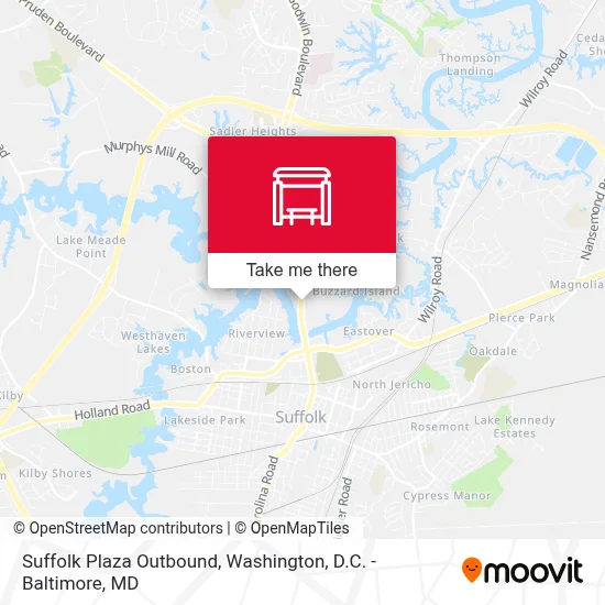 Suffolk Plaza Outbound map