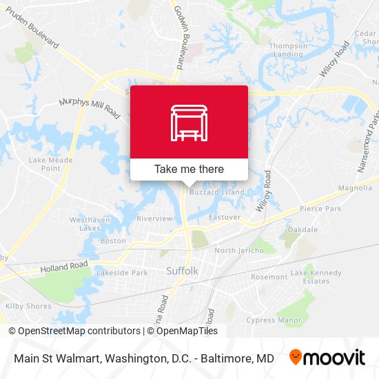 Mapa de Main St Walmart