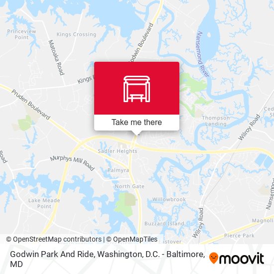 Mapa de Godwin Park And Ride