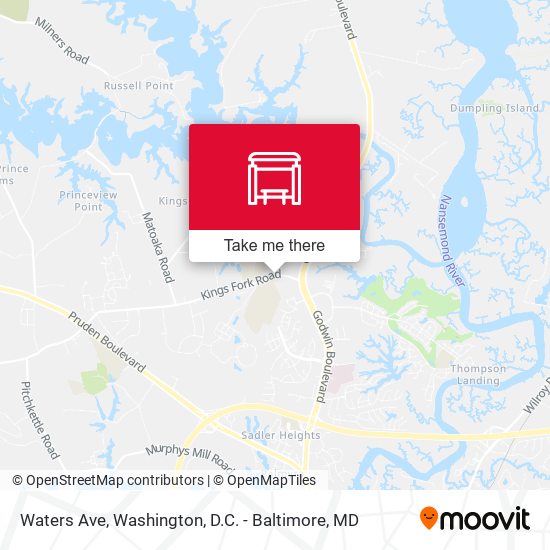 Waters Ave map