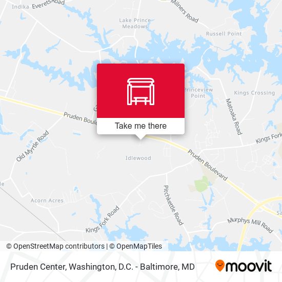 Pruden Center map