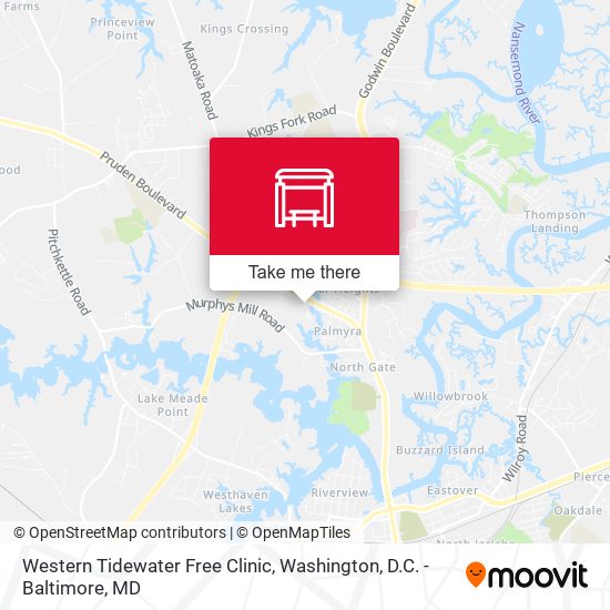 Western Tidewater Free Clinic map